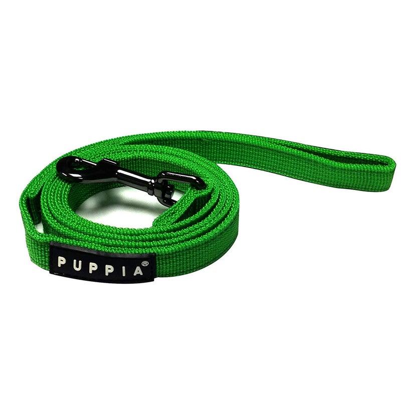 Puppia Two Tone Dog Lead Strong Durable Comfortable Grip Walking Training Leash for Small & Medium Dog, Green, Small